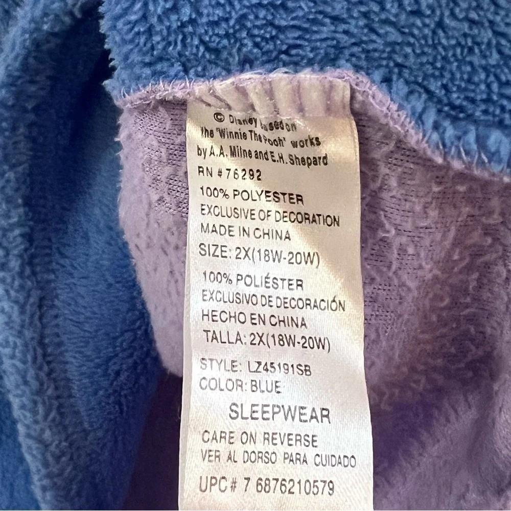 Disney Eyeore blue purple sleep top - Picture 5 of 5